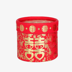 中式婚礼用品红色中式喜糖包装高清图片