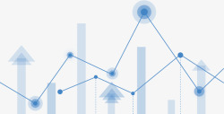 蓝色手绘的数据效果图素材