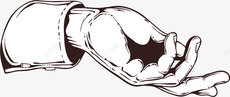 黑色的手绘线条手势图标png_新图网 https://ixintu.com 免抠图 手势 手指 手掌 手绘手掌 效果图 装饰图 装饰画