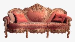 法式浪漫馆浪漫粉红法式沙发高清图片