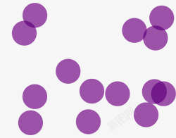 紫色小圆点素材