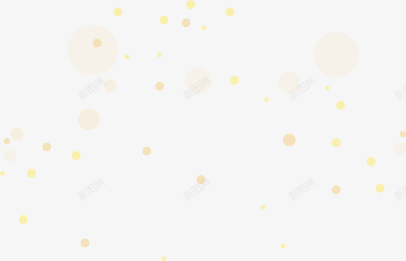 黄色圆圈背景png免抠素材_新图网 https://ixintu.com 免抠PNG 图案 圆圈 圆点 漂浮 背景 黄色