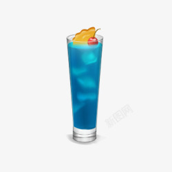 蓝色饮料效果图素材