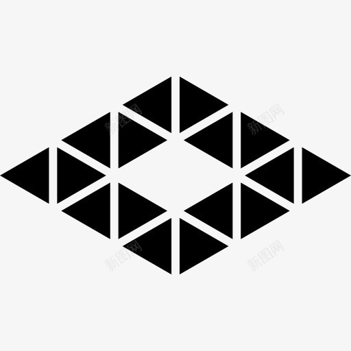 多边形菱形图标png_新图网 https://ixintu.com 三角形 几何形 多边形 形状 菱形