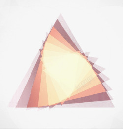 蓝暖色三角形创意几何三角图案高清图片