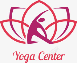 瑜伽yoga图标瑜伽美容logo矢量图图标高清图片