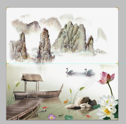现代气息素材水墨中国高清图片