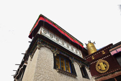 朝拜西藏大昭寺寺庙高清图片
