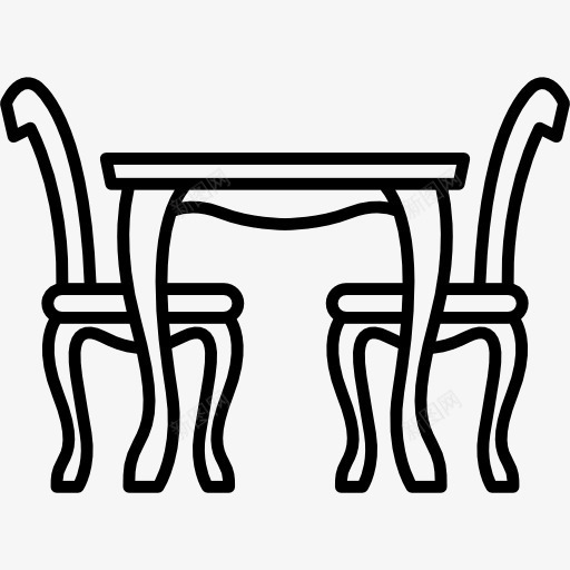 餐桌图标png_新图网 https://ixintu.com 古董 平板 年份 建筑物 椅子