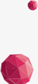 粉色球体粉色立体三角形球体高清图片