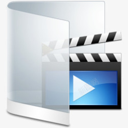 手机体验桌白视频文件夹图标高清图片