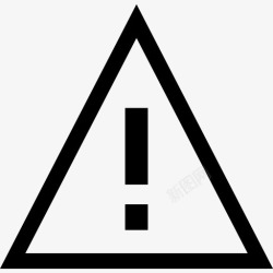 三角形交通标志危险图标高清图片