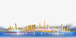 中国建筑剪影中国建筑城市剪影图高清图片
