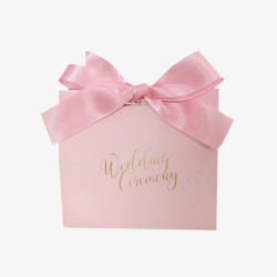 礼品盒实物粉色清新喜糖包装高清图片