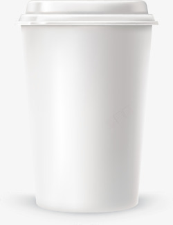 空白咖啡杯手绘白色外带咖啡杯矢量图高清图片