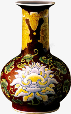新春中式花纹花瓶素材