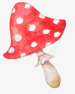 蘑菇效果图红色手绘蘑菇高清图片