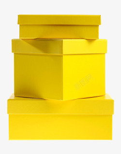 堆积纸箱黄色纸盒高清图片