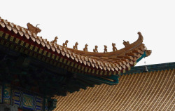 中式屋檐传统素材