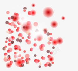 红色圆点点缀矢量图素材
