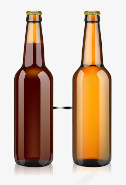 玻璃啤酒瓶素材