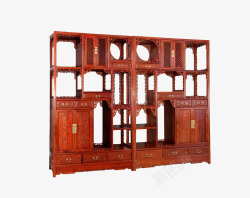 中式古董实木架子素材
