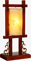 实木灯复古的中式实木灯高清图片