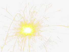 黄色礼花光效活动png免抠素材_新图网 https://ixintu.com 活动 礼花 黄色