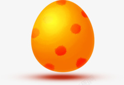 橙色圆点彩蛋素材