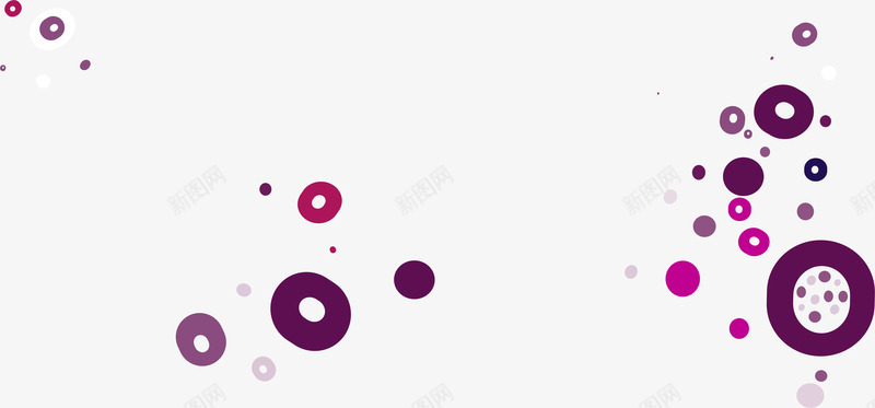 紫色潮流漂浮png免抠素材_新图网 https://ixintu.com 卡通 圆点 底纹 手绘 漂浮 潮流 紫色