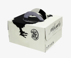 个性设计礼盒黑白色鸡蛋包装盒高清图片