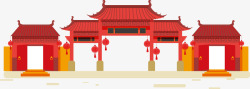 楼门中国建筑宫殿楼门高清图片