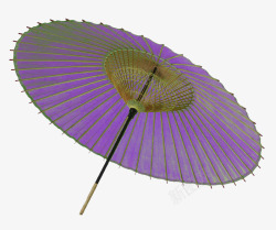 紫色复古雨伞素材