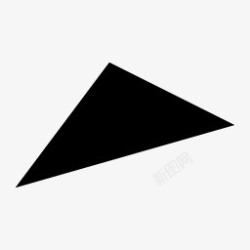 斜角形状三角形斜角肌黑色默认图标高清图片