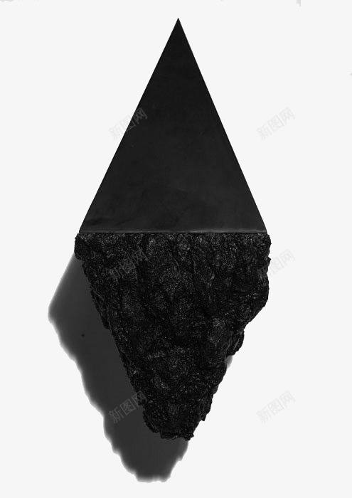 黑炭png免抠素材_新图网 https://ixintu.com 三角形 碳 黑色
