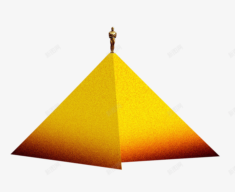 商业地产金字塔psd免抠素材_新图网 https://ixintu.com 三角形 商业地产金字塔 棱锥图 站在金字搭上的人物 铜像