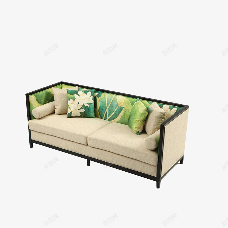 实物荷花系列沙发png免抠素材_新图网 https://ixintu.com 中式沙发 中式现代 实物沙发 新中式沙发 简约风 荷花系列沙发