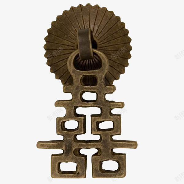 中式古代门锁png免抠素材_新图网 https://ixintu.com 中式 古代 铜制 门锁
