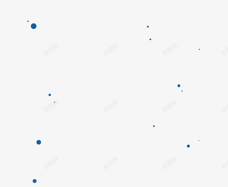 蓝色稀疏圆点png免抠素材_新图网 https://ixintu.com 圆点 稀疏 蓝色