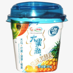 凤梨饮料凤梨味伊利酸奶包装高清图片