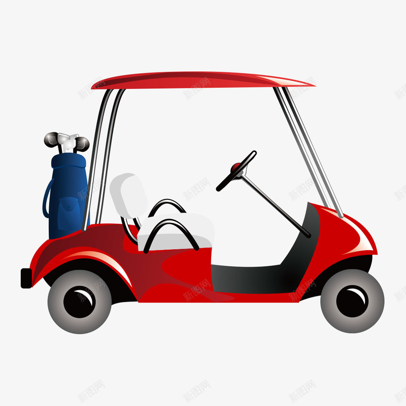 高尔夫车子png免抠素材_新图网 https://ixintu.com 体育 小车 打球 插画 汽车 运动 高尔夫 高尔夫球