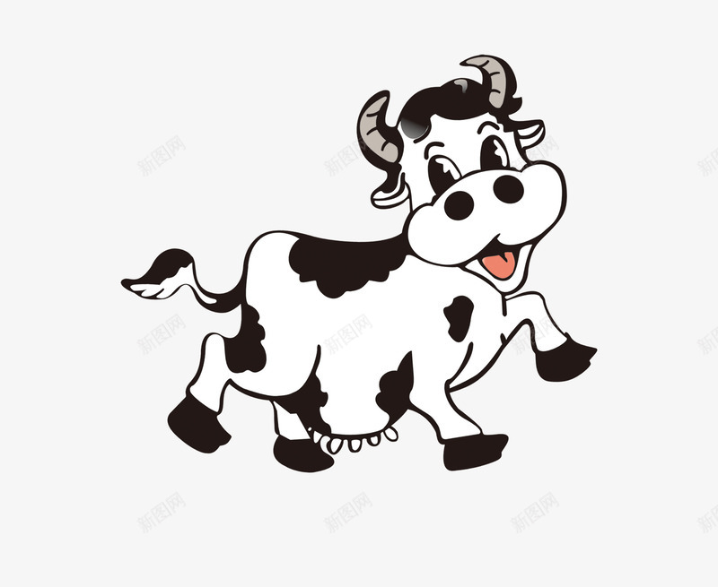 动物奶牛png免抠素材_新图网 https://ixintu.com 动物 卡通 奶牛 手绘