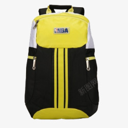 NBA黄色运动背包素材