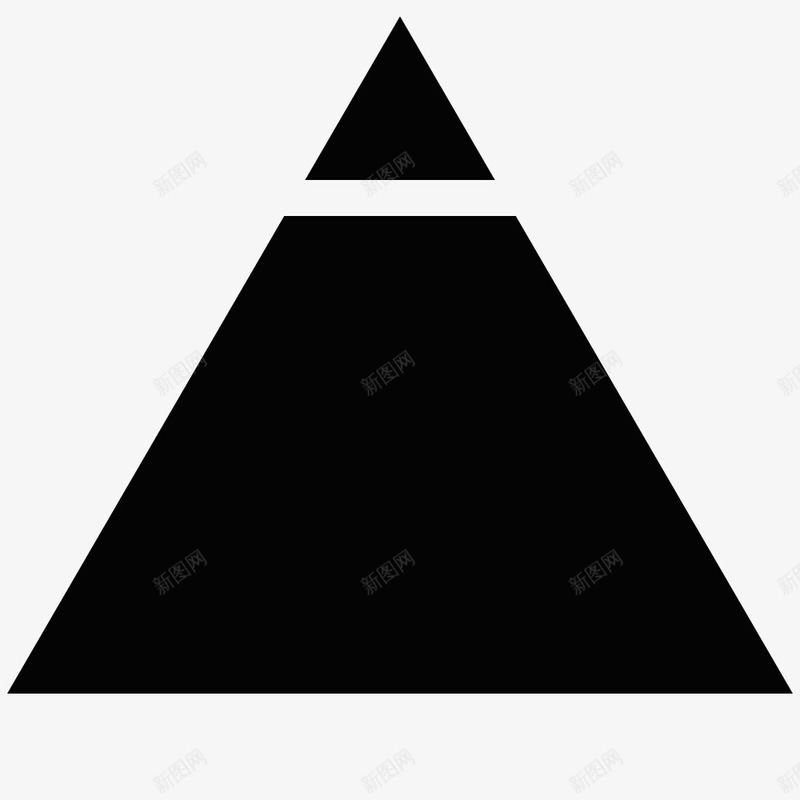 产品实物黑色正三角形图标png_新图网 https://ixintu.com 一个三角形 三角型 几何图形 尖角三角形 正三角形 等边三角形 锐角三角形 黑色