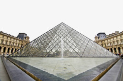 卢浮宫图悠久复古建筑巴黎卢浮宫图高清图片