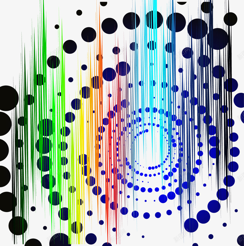 彩色光条圆点png免抠素材_新图网 https://ixintu.com 光条 圆点 彩色装饰 装饰图案