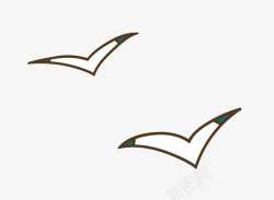 扁平化燕子卡通简洁扁平化燕子矢量图高清图片