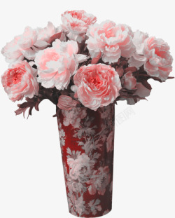 油画花瓶卡通油画装饰鲜花花瓶高清图片