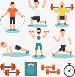 健身俯卧撑男性锻炼运动高清图片