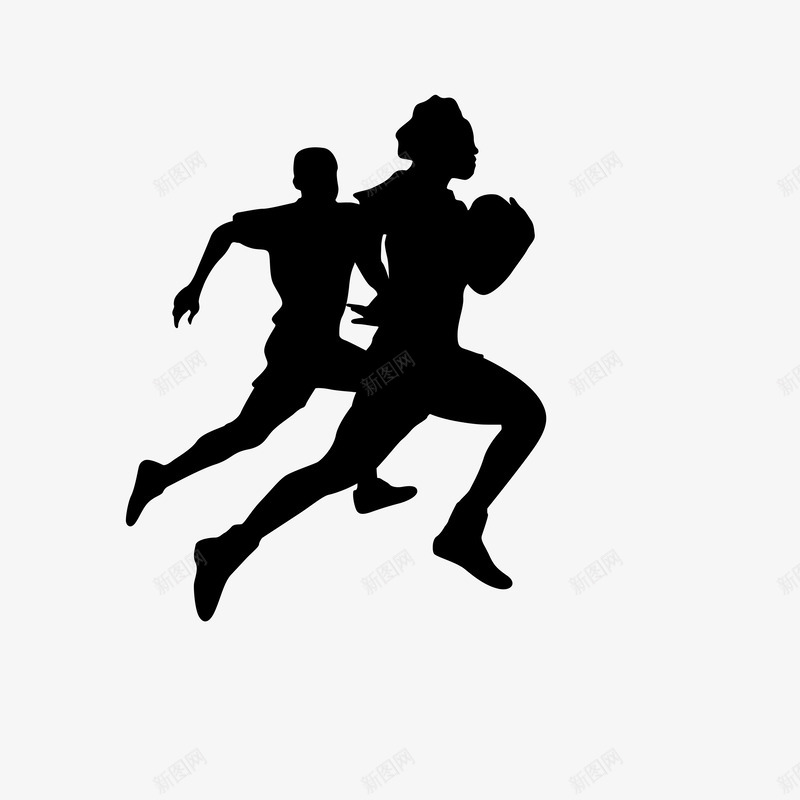 跑步人物剪影png免抠素材_新图网 https://ixintu.com 人物剪影 体育 体育运动 健身 剪影 小黑人跑步 跑步 跑步影子